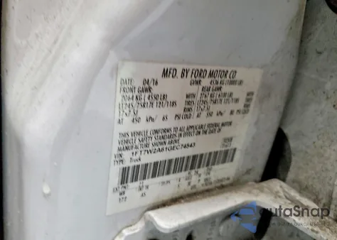 2016 Ford F250 Super Duty z USA, uszkodzony, nr VIN 1FT7W2A61GEC74543